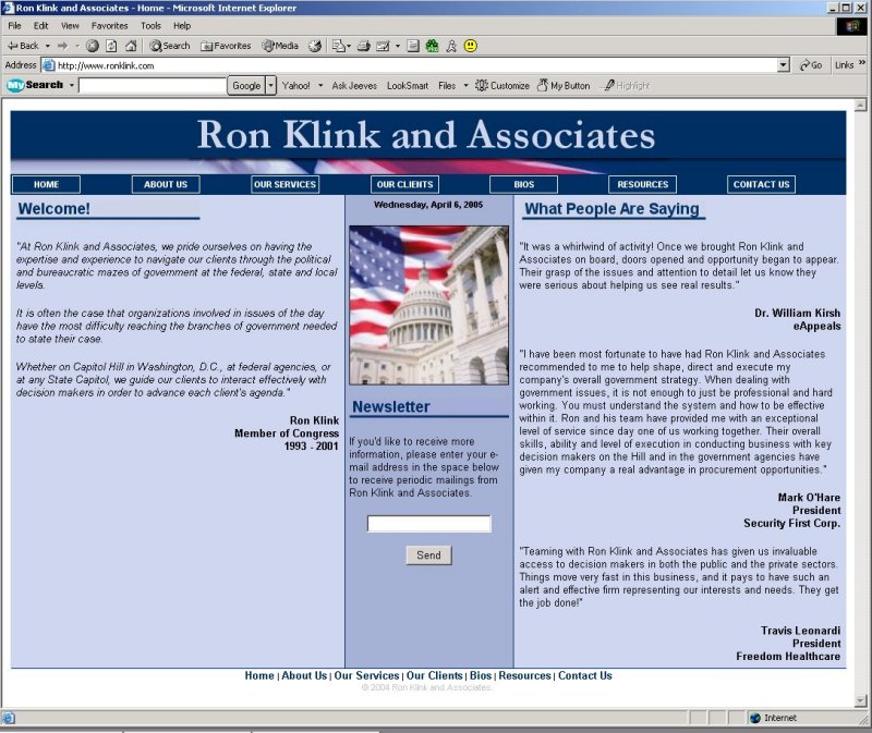 ronklink.com screen shot 